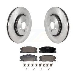 TRANSIT AUTO Front Brake Rotor Semi-Metallic Pad Kit for Dodge Charger With 370MM Diameter K8F-103966