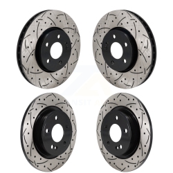 Front Rear Drilled Slot Brake Rotor Kit for Mercedes-Benz A220 CLA250 With Standard Brakes KD-100654