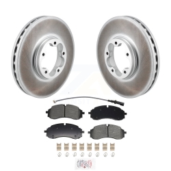 TRANSIT AUTO Front Coated Brake Rotor Semi-Metallic Pad Kit for Ford Transit-250 Transit-350 E-Transit Kga-106029