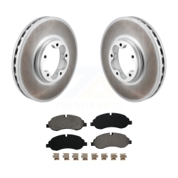 TRANSIT AUTO Front Coat Brake Rotor Semi-Metallic Pad Kit for Ford Transit-250 Transit-150 Transit-350 Kgs-102690