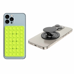 BLU ELEMENT Universal Kick-N-Grip Magsafe Phone Holder & Phonesquid Bundle – Lime | Suction Mount + Wireless Charging Grip In Green