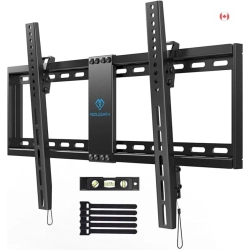 GENER Tilt Tv Wall Mount for 37-82 Inch Flat & Curved Tvs | Ultra Slim, Low Profile, Fits 16”-24” Wood Studs, Vesa 600X400Mm, Supports 132Lbs