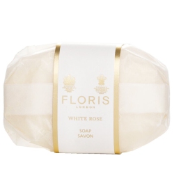 FLORIS Rose Luxury Single Soap 100G/3.52OZ In White