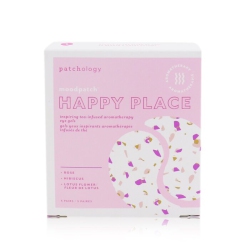 PATCHOLOGY Moodpatch - Happy Place Inspiring Tea-Infused Aromatherapy Eye Gels (Rose+Hibiscus+Lotus Flower) - 5Pairs