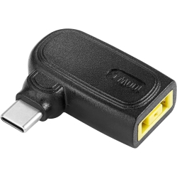 DOLAER 100W Pd Slim Tip to Type C Power Charging Adapter Square Female to USB C Male Connector, Uilt-In \w Pd Automatic Identification Induction