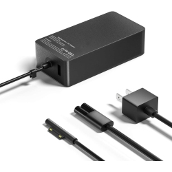 DOLAER Surface Pro Charger - 65W Power Adapter, Compatible With Microsoft Surface Pro/book/go Tablet 9 8 7+ 6 5 4 3 X.support 44W, 36W, 24W