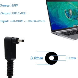 DOLAER Ac Charger 45W for Small Pin Acer Aspire 1 3 5 Chromebook 11 R11 13A515-46 A515-55 A515-56 A515-54 A18-045N2A Sp513-54N Pa-1450-26