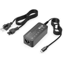 DOLAER Charger Replacement for Asus Acer Lenovo HP Google Dell Samsung Chromebook Laptop, (Safety Certified By Ul), USB Type C Tip, 45W