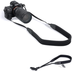 MEHIAZ Mirrorless Camera Neck Strap for Sony A7C A6600 A6500 A6400 A6300 A7 Iii A7R Iv A7S Iii Canon M50 M5 M6 Mark Ii-Black