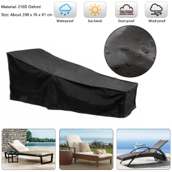 TOPTENG Outdoor Chaise Lounge Cover, Lounge Chair Covers Waterproof Patio Furniture Lounge Chair Cover, Uv Resistant & Weatherproof
