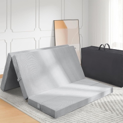 COOLHUT Foldable Mattress Twin Size, Memory Foam 4 Inch Thick Portable Rv Mattress \w Removable Washable Cover & Storage Bag for Guests, Camping