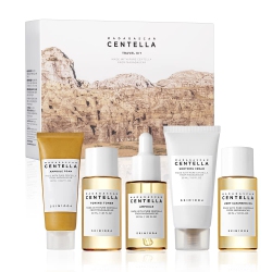 SKIN1004 Madagascar Centella Travel Kit, Toner, Ampoule, Soothing Cream, Cleansing Oil & Ampoule Foam (Gift Set, 5 PCs Kit)