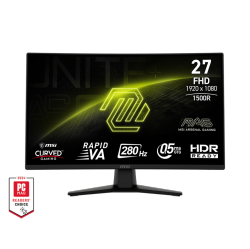MSI 27" 1920 X 1080 (Fhd) 280Hz 0.5Ms (Gtg) Curved 1500R Rapid Va Gaming Monitor Tilt Adjustable (Mag 274Cxf)