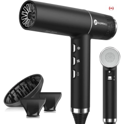 SLOPEHILL Hair Dryer With Brushless Motor, Intelligent Fault Diagnosis, Microfilter & Oxy Active Technology - Led Display (Black)