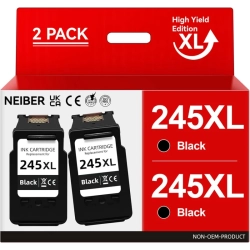 CANON 245Xl Ink Cartridge - High Yield for Pixma Ts3420, Ts3400, Mx492, Tr4520, Mg2920, Ts3425 Printers In Black