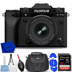 FUJIFILM X-T5 Mirrorless Camera With Xf 16-50MM F/2.8-4.8 Lens (Black) 7PC Kit