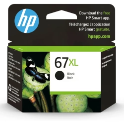 HP 67Xl 67 Xl High-Yield Ink Cartridge - Compatible With Deskjet 1255, 2700, 4100 Series & Envy 6000, 6400 Series | 3Ym57An In Black