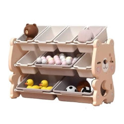 KIDSVIP Kids Toy Storage Organizer W/bins And Storage Boxes - Multi-Layer Mini Shelving Unit for Bedroom, Playroom, Nursery, Kids Room