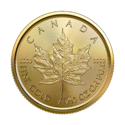 BORDER GOLD 1/10 OZ Canadian Maple Leaf Coin
