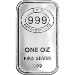 BORDER GOLD 1 OZ Bar In Silver