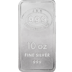 BORDER GOLD 10 OZ Bar In Silver