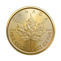 BORDER GOLD 1/4 OZ Canadian Maple Leaf Coin