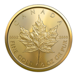 BORDER GOLD 1/2 OZ Canadian Maple Leaf Coin