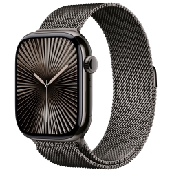 APPLE Refurbished (Excellent) - Watch Series 10 (Gps + Cellular) 46MM Slate Titanium Case With Slate Milanese Loop - Medium/large In Multicolor