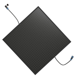 COSTWAY 30" X 30" Heated Snow Melting Mat With 3 In/h Speed Non-Slip Rubber for Walkway Power Cord Excluded