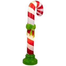 NORTHLIGHT 42" Lighted Blow Mold Candy Cane Outdoor Christmas Decoration