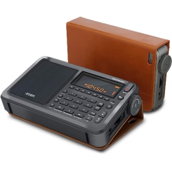 ETON Elite Executive Am/fm/aircraft Band/ssb/shortwave Radio With Rds & Custom Leather Carry Cover -Open Box