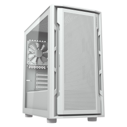 COUGAR Uniface RGB Mini Atx Computer Case, Tempered Glass Side Panel, 2 X 140MM / 1 X 120MM Argb Fans Pre-Installed In White