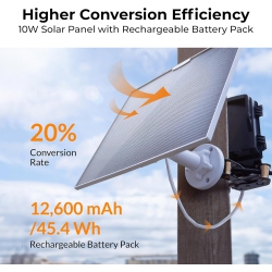 BRINNO Asp1000-P Solar Panel Kit Bundle With Mount - 10W Solar Panel Bundle