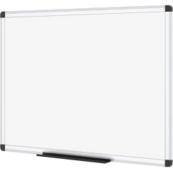 GENER Magnetic Dry Erase Whiteboard - 24 X 18 Inches, With Aluminum Frame In Silver