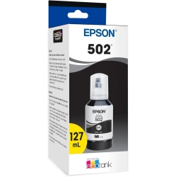 EPSON 502 Ecotank Ink Bottle (T502120) - Auto-Stop, Pack Of 1 In Black