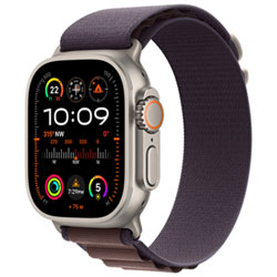 Apple Watch Ultra 2 (Gps + Cellular) Avec Boîtier De 49 Mm En Titane Et Bracelet Alpin Indigo Par Koodo - Grand 165-210 Mm - Paiement Balance Mensuel