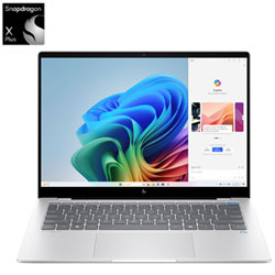 HP OmniBook X 14" Gen AI PC Laptop - Glacier Silver (Snapdragon X Plus/16GB RAM/1TB SSD/Windows 11 Home)