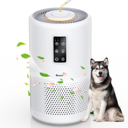 VEWIOR Air Purifiers for Home Large Room Up to 1400 Sqft, H13 True Hepa Air Purifiers for Bedroom, for Wildfire Smoke Pet Dust Pollen Odor