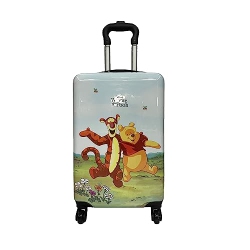 FAST FORWARD Winnie The Pooh Luggage 20 Inches Hard-Sided Tween Spinner Carry-On Travel Trolley Rolling Suitcase for Kids