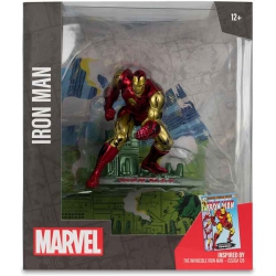 MARVEL Collectible 7 Inch Statue Figure 1/10 Sale Posed Scene - Iron Man (The Invincible Iron Man #126)