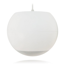 ECLER Spherical Pendant Ceiling Speaker 6.5 Inches 160 Watts 8 Ohms Or 70V/100V In White