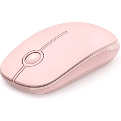 VECELOLIBILIS Wireless Mouse, 2.4G Slim Portable Computer Mice With Nano Receiver for Computer, Notebook, Laptop In Pink