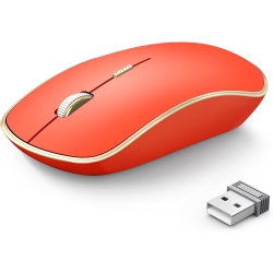 VECELOLIBILIS 2.4G Computer Mouse Wireless, Silent Wireless Mouse, Portable Ergonomic Wireless Mouse \w 5 Adjustable Dpi Levels, Cordless Mouse For