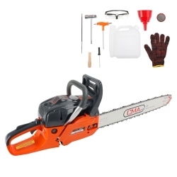 TOPTENG Gas Cordless Chainsaw 24 Inch, 2-Cycle Gasoline Powered Chain Saw, 68Cc Handheld Cordless Chainsaw, Automatic Chain Oiler, Garden Tool For