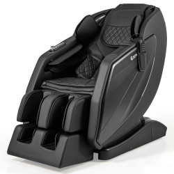 COSTWAY 4D Massage Chair, Full Body Sl Track Zero Gravity Massage Recliner With Waist Heating, Airbag Massage In Black