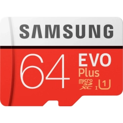 SAMSUNG - Evo Plus 64GB Microsdxc Uhs-I Memory Card