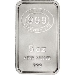 BORDER GOLD 5 OZ Bar In Silver