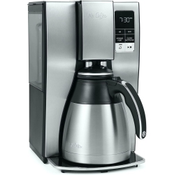 MR. SPARKLE Programmable Coffee Maker With Thermal Carafe, 10-Cup Capacity Coffee Machine In Stainless Steel for Convenient Brewing