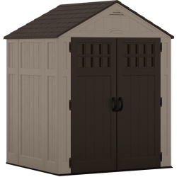 SUNCAST - Everett 6' X 5' Storage Shed - Dark Taupe