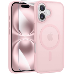 HLD Iphone 16 Plus Case: Magnetic Matte Textured Slim Lightweight Translucent Military Grade Drop Protection Cell Phone Cover - Rugged Durable